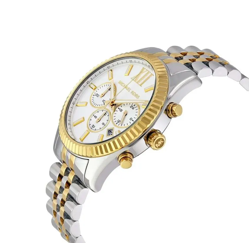 Michael Kors(MK) Lexington White Dial Men's Watch- MK8344